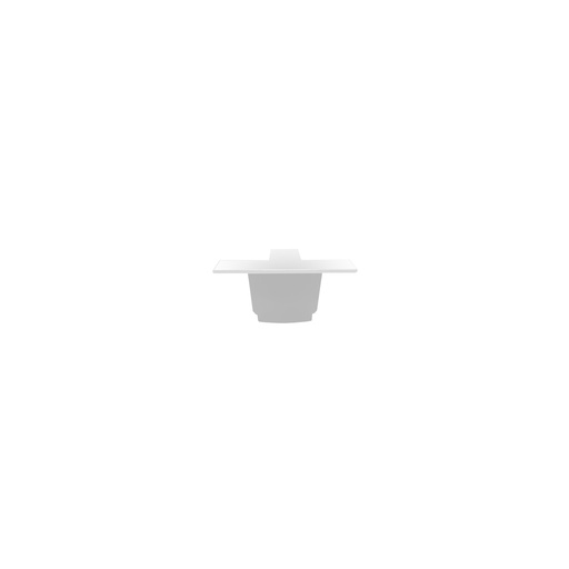 [8688] CTLS RECESSED DEAD END CAP WHITE