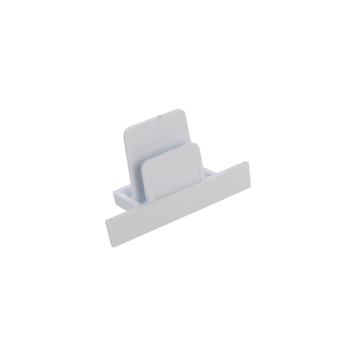 [8974] PROFILE RECESSED DEAD END CAP WHITE