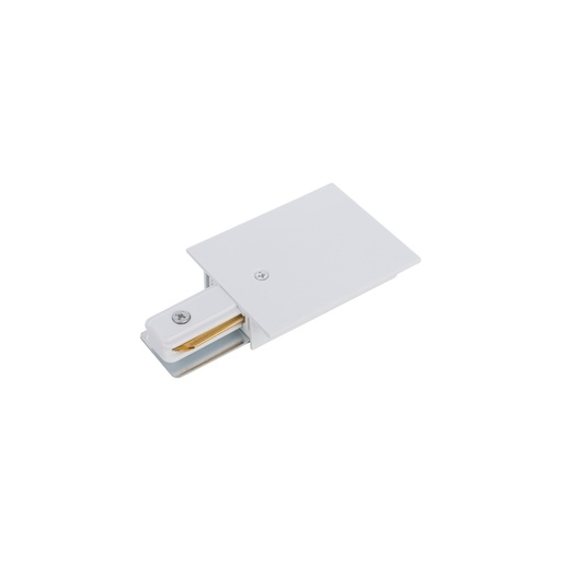 [8972] PROFILE RECESSED POWER END CAP WHITE