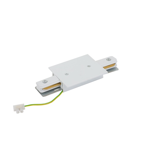 [10227] PROFILE RECESSED POWER STRAIGHT CONNECTOR WHITE