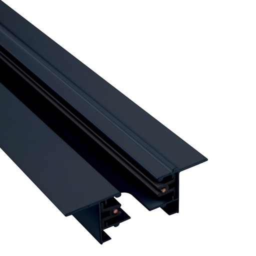 [9013] PROFILE RECESSED TRACK BLACK 1 METER