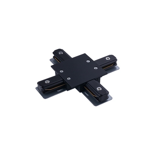 [8837] PROFILE RECESSED X-CONNECTOR BLACK