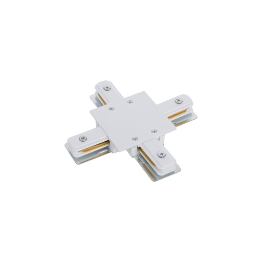 [8836] PROFILE RECESSED X-CONNECTOR WHITE