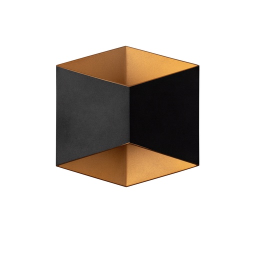 [8141] TRIANGLES LED BLACK-GOLD