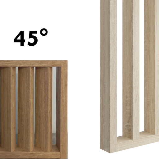 [WA45-RS-1550] Frangisole  -  kit pareti finitura  - 45° -   Rovere Sonoma  -  L  1550 x H 2750