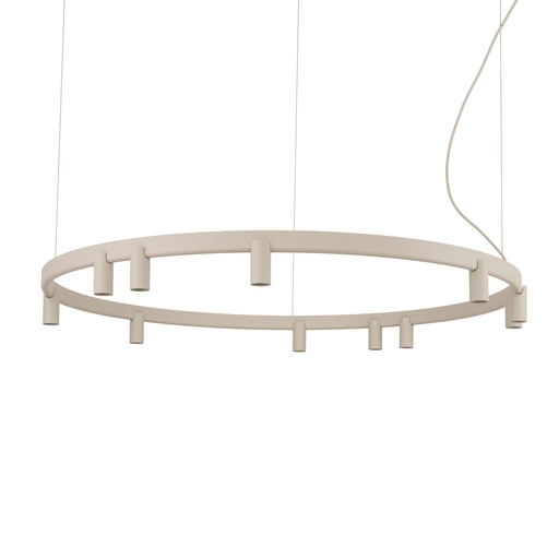 [12287]  FOURTY ROUND LED XI ZWIS BEIGE 